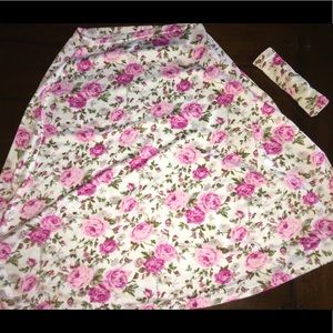 Floral car seat cover/nursing cover